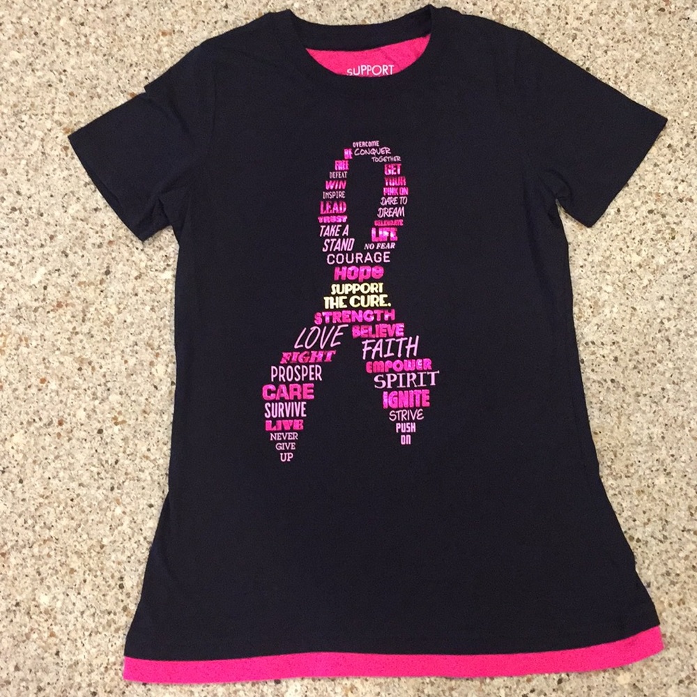 Breast Cancer Support the Cure T-shirt NWOT